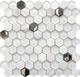 Мозаика Mosavit Hexa Mosa White 30*31.5 - изображение 1