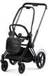 Elektryczny stelaż Cybex konstrukcja wózka e-Priam 4.0 Matt Black+Seat Platinum (4063846135370) - obraz 1
