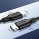 Кабель Type-C на Type-C UGREEN Cable Nickel Plating (2m, 60W, 3A, USB 2.0). Black - зображення 6