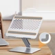 Підставка для ноутбука складна UGREEN Adjustable Laptop Stand (17", 2 шарніри). Silver - зображення 10