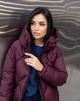 Женская зимняя куртка с капюшоном Bella LEO PRIDE 0111 50 Бургунди ( LP - 0111/4 D ) - изображение 7