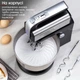 Міксер з чашею, Bitek Stand Mixer 1000 Вт міксер кухонний, ручний міксер, міксер планетарний з насадкою для замішування тіста, Чорний - зображення 5