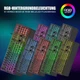 Набор игровой RGB клавиатуры и мыши RedThunder K10, раскладка (QWERTZ DE), черная - изображение 6