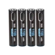 Акумулятори батарейки AAA з USB Type-C 1100mWh Pujimax 1.5V (4 шт + кабель + кейс) Black (16218-4) - зображення 2