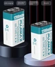 Акумулятори Крона Pujimax 6F22 9V з USB роз'ємом White/Blue, 1200mAh (2 шт + кабель) (16228-2) - зображення 3