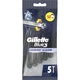 Бритва Gillette Blue 3 Comfort Slalom одноразовые мужские станки, 5 шт. - изображение 2