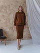 Джемпер женский ARTKNIT Katrin L/XL Корица (2251948416011) - изображение 3