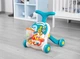 Детские ходунки каталка, игровой развивающий столик 2 в 1 Caretero Spark Turquoise, детские ходунки, каталка для малышей, развивающая игрушка, интерактивные ходунки, столик для игр, музыкальные ходунки, легкие ходунки толкатель - изображение 2