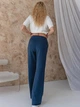 Брюки женские ARTKNIT Katrin 2XL Синие (2251948319015) - изображение 8