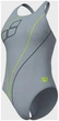 Купальник закритий для жінок Arena TRAIL SWIMSUIT V BACK сірий Жінки 40 - зображення 3