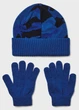 Набор шапки и перчатки UA B Beanie/Glove Combo синий, красный Дети OFSM 1386641-432 - изображение 2