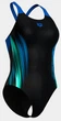 Купальник закрытый Arena BREATH SWIMSUIT V BACK LB синий, черный, бирюзовый Женщины 44 008330-580 - изображение 3