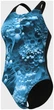 Купальник слитный для женщин Arena BLUE FLOWERS SWIMSUIT V BACK синий, черный Женщины 38 - изображение 3