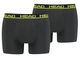Трусы-боксеры Head BASIC BOXER 2P графитовый, желтый Чол M - изображение 1