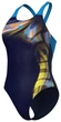 Купальник жіночий суцільний Arena Dreamhline Swimsuit V Back (UV 50+) 38 Темно-синій,блакитний (008328-760-38) - зображення 2
