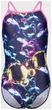 Купальник закритий Arena SOAP BUBBLES SWIMSUIT LIGHT DR темно-синій Діти 128 см 008994-890 - зображення 1