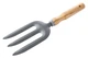 Вилы садовые Mastertool 265х80 мм с деревянной ручкой для рыхления почвы и работы с компостом (IT-DR_11N) - изображение 2