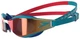 Окуляри для плавання змагальні Speedo Fastskin Hyper Elite Mirror (8-1282116836) зелений червоний - зображення 2
