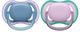 Пустушка Philips Avent Ultra Air 6-18 м SCF085/34 Рожева/Синя 2 шт (8720689016520) - зображення 1