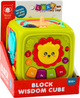 Kostka LEAN Toys Lew świeci oraz wydaje dźwięki Zielona 22653 (5905991050025) - obraz 1