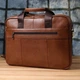 Сумка портфель мужская из натуральной кожи Vintage leather-23038 Коричневая - изображение 10
