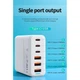 Адаптер сетевой XO L133 3USB, 3Type-C, QC, 1.5 м, белый - изображение 2