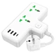 Подовжувач HOCO Voyage 2-position expansion socket AC11A | 3USB/Type-C, 10A | 4758444 - зображення 7