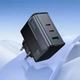 Адаптер сетевой HOCO Star Speed charger CS75A |1USB/2Type-C, 70W/3A, PD/QC| 5125721 - зображення 4
