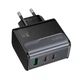 Адаптер сетевой HOCO Star Speed charger CS75A |1USB/2Type-C, 70W/3A, PD/QC| 5125721 - зображення 7