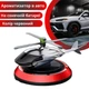 Ароматизатор в авто дифузор у формі гелікоптера на сонячній батареї, що має багаторазовий колір червоний - зображення 1