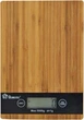 Весы кухонные электронные Domotec MS-A Wood с сенсорным дисплеем и платформой из дерева, до 5 кг 4973956 - зображення 1