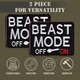 Набір шевронів 2 шт Beast Mode 9×7 см, вишитий патч нашивка шеврон 5125492 - зображення 4
