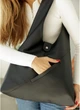 Жіноча сумка Хобо зі знімним гаманцем SAMBAG Чорна (750040835) - изображение 5