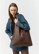 Женская сумка Хобо со съемным кошельком SAMBAG Шоколадная (752040835) - изображение 2