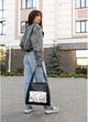 Женская сумка Хобо SAMBAG Черная с принтом Flowers (7660341231) - изображение 4
