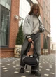 Велика жіноча поясна сумка бананка з екошкіри SAMBAG Графітова (867038721) - зображення 9