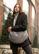 Женская меховая сумка Хобо SAMBAG Графит (729058428) - изображение 4