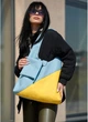 Жіноча сумка Хобо зі знімним гаманцем SAMBAG Жовто-блакитна (753040835) - зображення 1