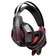 Ігрові дротові навушники HOCO W102 Gaming Cool Tour headphones |геймерська гарнітура, кабель 2 м, провідні, 40-мм динаміки, AUX 3,5mm + USB 2.0, підсвічування, мікрофон з шумозаглушенням| Чорно-червоний - зображення 4