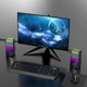 Компьютерная колонка акустическая система для пк HOCO DS14 RGB Rhythmic Spectrum desktop speaker |10W, AUX, Mic| Черный - изображение 2