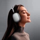 Бездротові Bluetooth навушники з вбудованим мікрофоном Borofone BO35 Plus Adorable ANC BT headphones |портативна стерео гарнітура, Bluetooth 5.4, AUX, Type-C, до 45 годин відтворення, 400 мАг, активне шумозаглушення| Срібний - зображення 6