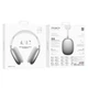 Бездротові Bluetooth навушники з вбудованим мікрофоном Borofone BO35 Plus Adorable ANC BT headphones |портативна стерео гарнітура, Bluetooth 5.4, AUX, Type-C, до 45 годин відтворення, 400 мАг, активне шумозаглушення| Срібний - зображення 9