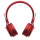 Бездротові Bluetooth навушники Hoco W25 Promise |портативна стерео гарнітура, Bluetooth 5.0, AUX/TF, до 12 годин відтворення, 300 мАг, вбудований мікрофон, швидке заряджання| Червоний - зображення 3
