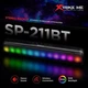 Портативная компьютерная Bluetooth колонка для пк 1200mAh Акустическая система XTRIKE ME SP-211bt Wireless Speaker RGB TF/FM/AUX-IN/USB Черный - изображение 2