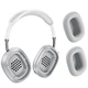 Бездротові Bluetooth навушники Hoco W65 Happy BT headphones |портативна стерео гарнітура, Bluetooth 5.4, AUX/TF, USB Type-C, до 45 годин відтворення, 400 мАг, вбудований мікрофон| Срібний - зображення 2