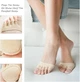Five-finger invisible socks бред дышащий микрофибра антискользящая накладка - изображение 5