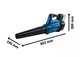 Повітродув садовий акумуляторний Bosch AdvancedLeafBlower 18В-750 198 км/год 2.8кг без АКБ і ЗП - изображение 7