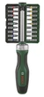 Викрутка Bosch з тріскачкою, 18 біт, 225мм, сталь CrV (1.600.A02.Z9A) - зображення 2