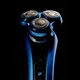 Бритва електрична Remington роторна X7 Limitless X, бритв.головок-3, від мережі, сух.+волог., тример, водонепрон., швид. зарядка, чорно-синій (XR1775) - зображення 8