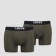 Набір трусів-боксерів чоловічих бавовняних Levi's Sld Basc Boxer Brief Org Co 701222842-012 L 2 шт Хакі (8720245437882) - зображення 1